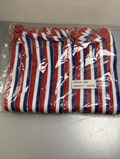 Pack Of 100 Pieces Medal Award Neck Ribbons With Snap Clips Red White Blue