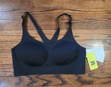 Sports Bra Women's Black Medium Support Seamless All in Motion Racerback