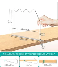 SOYO 8pcs Dividers Cabilock Acrylic Shelves Bedroom Kitchen Office