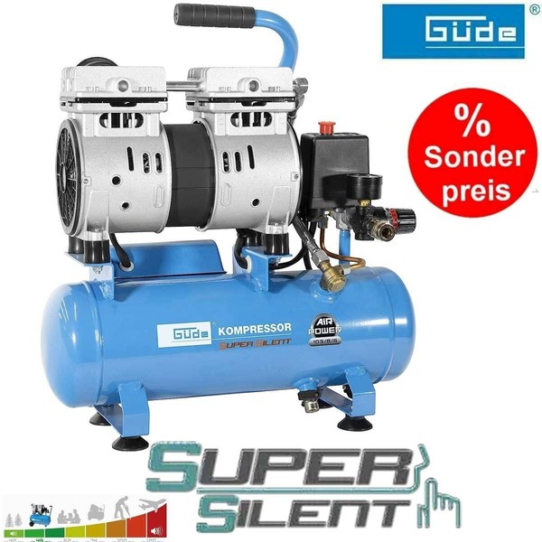 GüDe Kompressor Airpower 105/8/6 Silent 550W Mit Direktgetrieben, 6L Kesselinhal-image