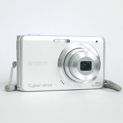 Sony Cyber-shot DSC-W180 10.1MP Digital Camera With Batter & Card - Silver