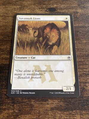 Savannah Lions 33/249 Masters 25 MTG Magic The Gathering
