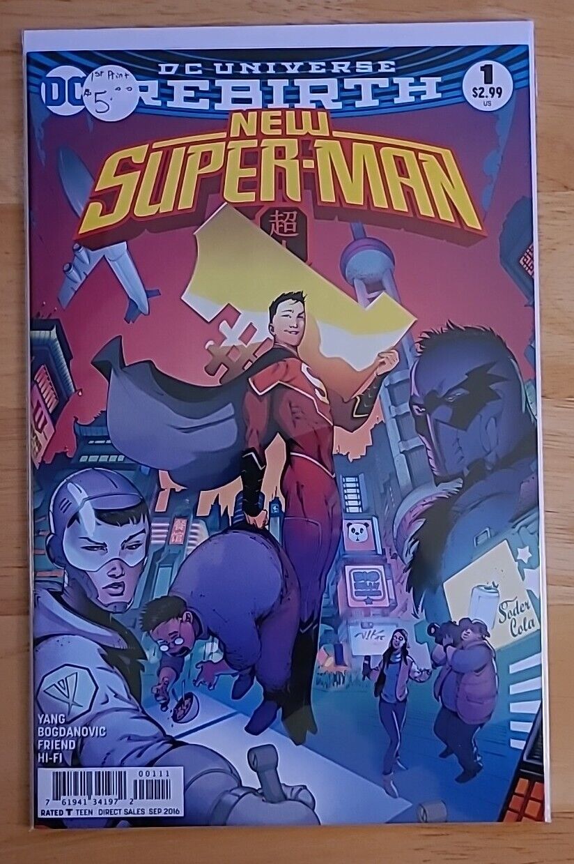 New Super-Man #1 Cover A 1st Appearance of  Kong Kenan and Wang Baixi DC 2016