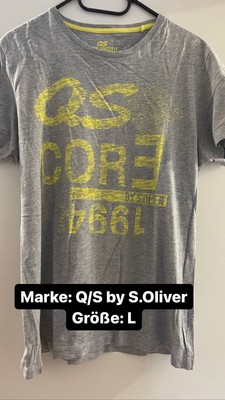 Herren T-Shirt von Q/S in Größe L in Grau