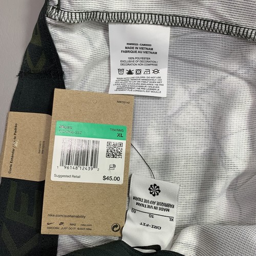 Nike Mens Dri-FIT Knit Training Shorts Green Pockets Size XL NWT DQ4806-222 - Imagen 9 de 11