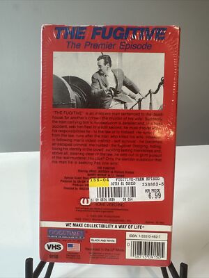 NEW Vintage 1963 The Fugitive The Premier Episode VHS mug shot box