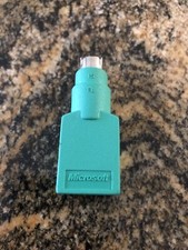 Microsoft USB Female to PS2 Male Adapter/Converter Keyboard Mouse Scanner 15 FL