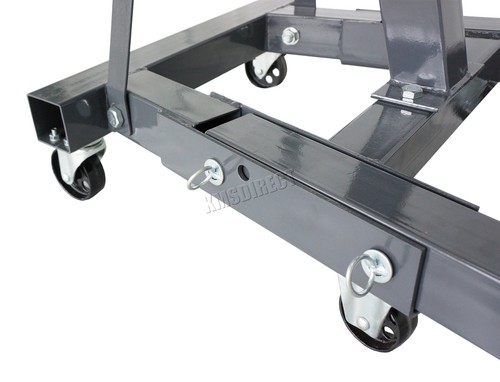SwitZer Grey 2 Ton Hydraulic Folding Engine Crane Stand Hoist lift Jack Wheel - Picture 10 of 11