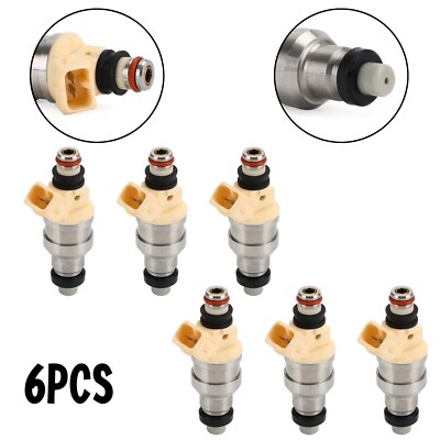 6PC Fuel Injector fit Mitsubishi Mirage Montero Galant Sigma Eclipse FJ128 F8