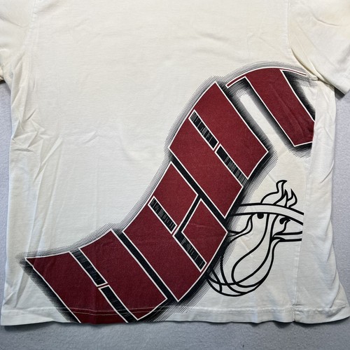 NBA UNK Miami Heat Wave Logo Basketball Shirt Authentic Tshirt Tee L/XL - Picture 6 of 8