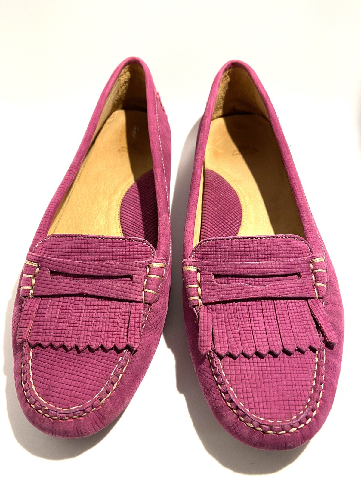 PETER MILLAR Dark Fuchsia Suede Loafer 