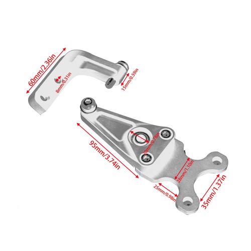Kit de soporte de montaje estabilizador amortiguador de dirección lineal para Honda 2019-24 CBR650R - Imagen 4 de 24