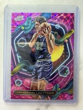 2023-24 Topps Cosmic Chrome Pink Galaxy Refractor #77 Christian Laettner 