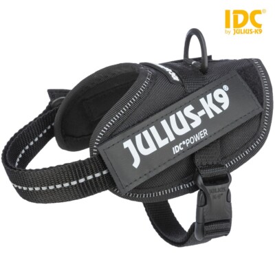 Julius-K9 IDC Powergeschirr Schwarz Gr.Baby2 Chihuahua Yorkshire Terrier Pudel