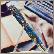 Handmade Exotic Mini Pine Cones & Resin Rollerball Or Fountain Pen ART 1391