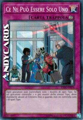 KANN NUR EINER SEIN (There Can Be Only One)   Super R   EXFO IT076 YUGIOH!