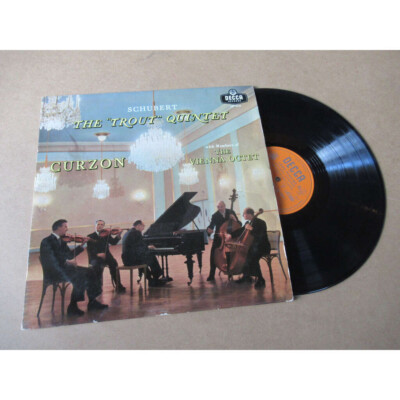 CLIFFORD CURZON the trout quintet SCHUBERT - DECCA UK LXT 5433 Lp 1958