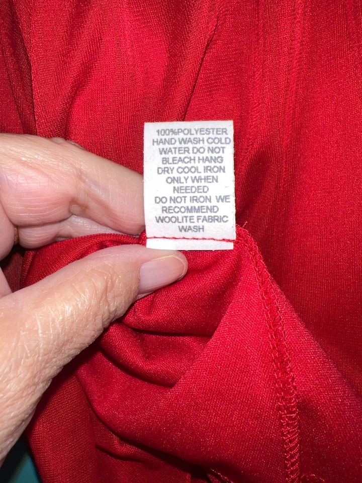 Top elegante Hot Kiss (Y2K) vintage con correa de espagueti rojo, damas mediano. En muy buen estado Foto 4 de 4