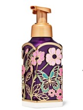 Bath  Body Works Foaming Hand Soap Holder Sleeve Butterflies In The Garden New