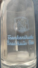 Bierkrug 0,4 Liter (Glas) Frankenthaler Brauhaus, ca. 70er Jahre