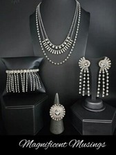 Paparazzi Magnificent Musings May Set of 4: Necklace, Earrings, Bracelet, Ring.