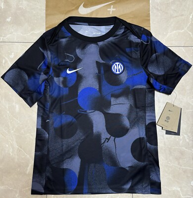 Nike SMALL Inter Mailand Academy Pro Pre Match Top Herren schwarz Fußball SS Shirt