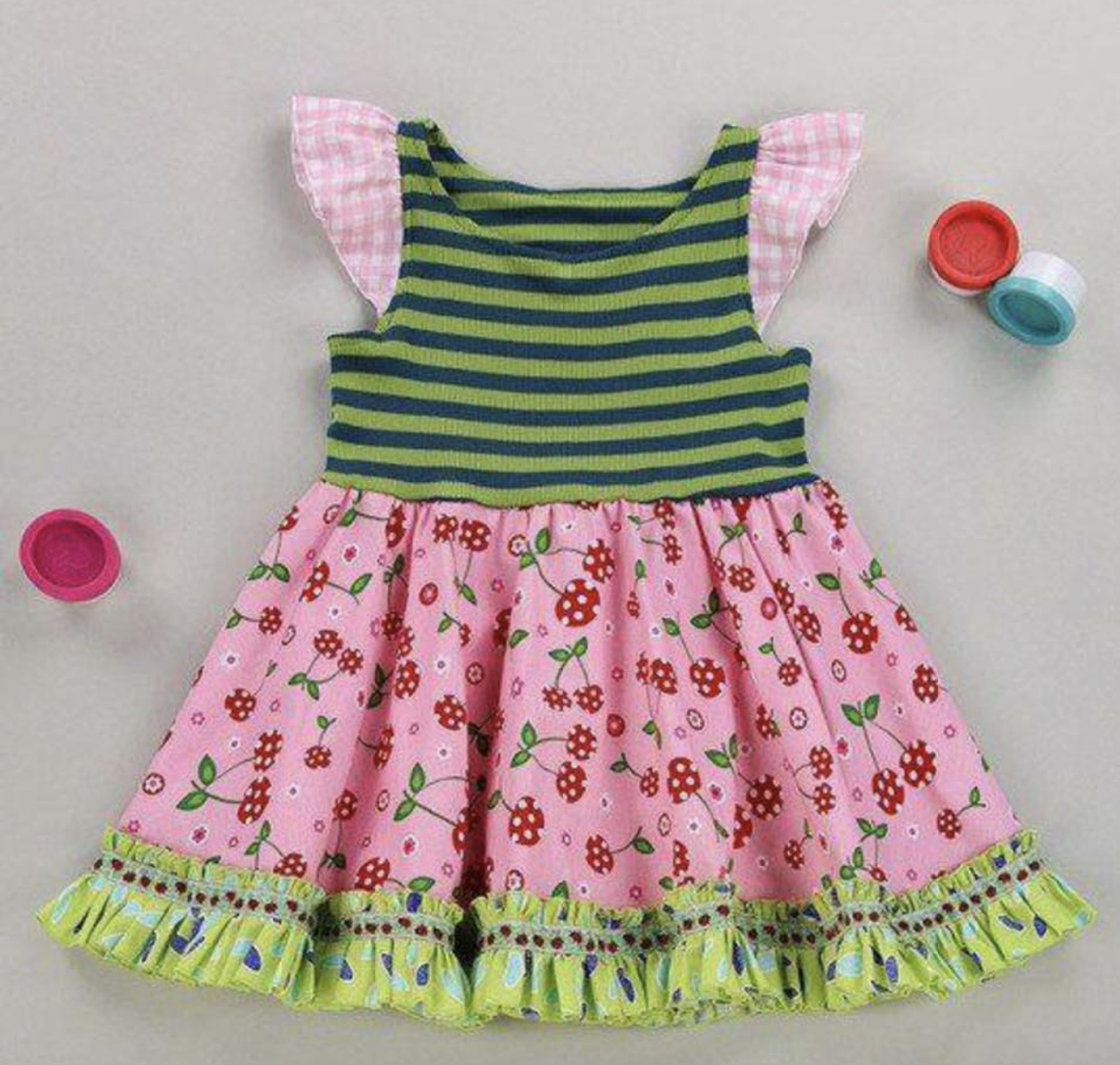 Matilda Jane Platinum Color Me Pink Roundabout Tank Dress