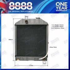 Fits Ford 4100 5000 5100 5600 6600 Tractor Radiator 3 ROW C7NN8005L, 81817280