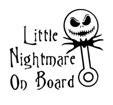 Little Nightmare Before Christmas Disney Themed Window Car Vinyl Sticker Decal