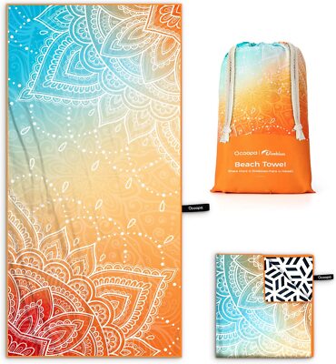 OCOOPA Microfiber Beach Towel Fast Drying Oversize Ocean Sand Free Outdoor USA