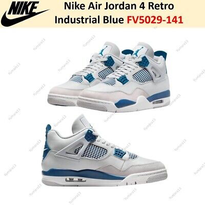 Nike Air Jordan 4 Retro Industrial Blue FV5029-141 Men's Nike Air Jordan 4 Retro Industrial Blue FV5029-141 Men's