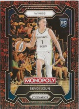 2024 Panini Prizm WNBA Monopoly Sevgi Uzun Red Prizm SP RC