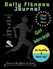 Daily Fitness Journal (Black Cover Kids Fun Exercise Guide Log Book for c - GOOD