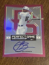 COLEMAN COLE BRANNEN 2016 Leaf Perfect Game METAL PINK AUTOGRAPH #15/20 RED SOX