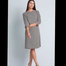 Tory Burch Geometric Silk Shift Cocktail Dress Size 4 Brand New