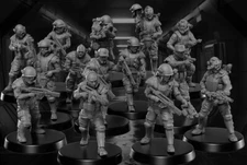 Aliens Colonial Space Marines 3D Printed Figures Sci-Fi Movie Custom Models