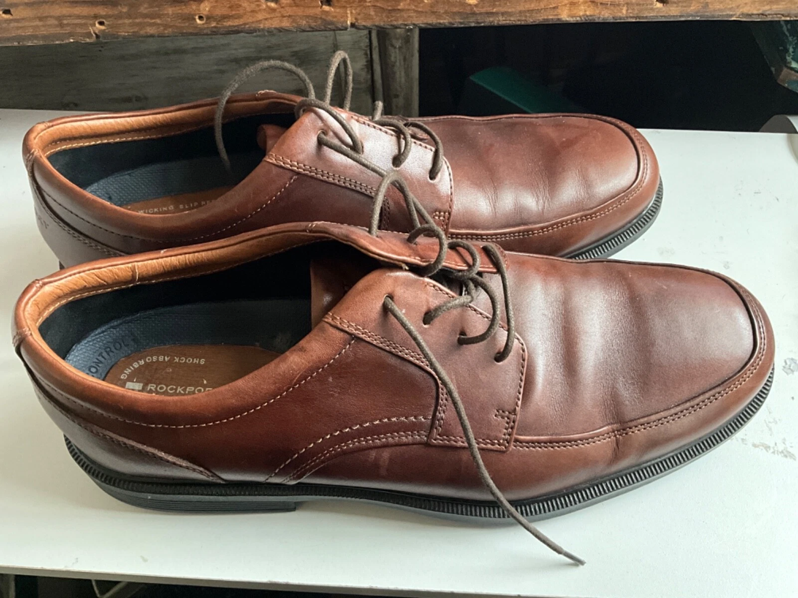 Laccio marrone Rockport Adiprene By Adidas taglia 14 M