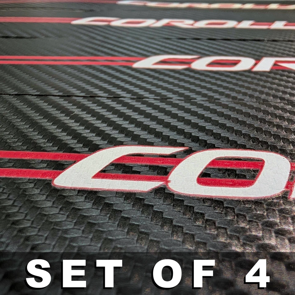 4Pcs Car Threshold Strip Door Plate Sill Scuff Cover Stickers for COROLLA - Image 3 of 4