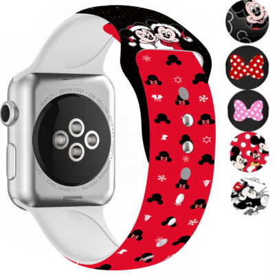 Minnie Mickey Mouse Watch Band Replace Strap for Apple iWatch