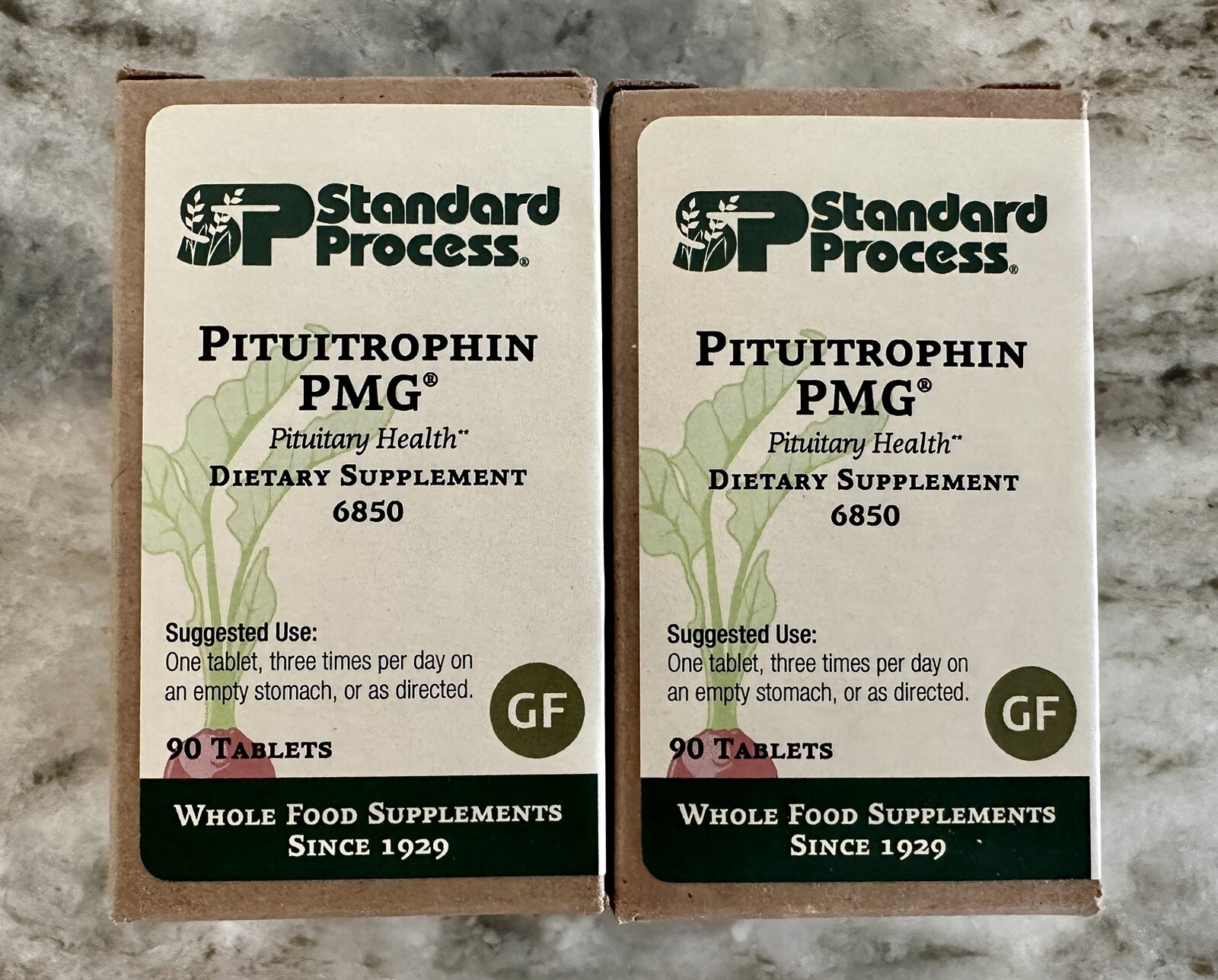Lot of 2 Standard Process Pituitrophin PMG 90 Tablets 180 Total Exp. 32025