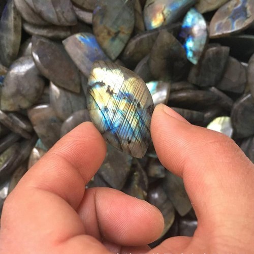 Natürliches Labradorit Mineralische Proben Moonstone Pendants Der Heilstein - Bild 6 von 12