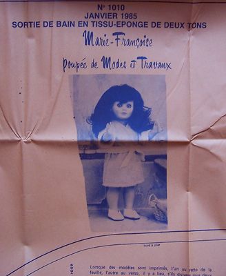Patron De Couture Modes Et Travaux - Vêtements Pour Poupée Jean-Michel - Mars 1985