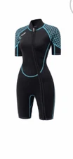 zifumei wetsuit shorty women size small