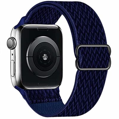 Solo Loop Nylon Stretchy Strap Band For Apple Watch Series 9/8/7/6/5 SE 38-45mm