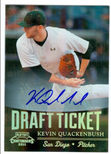2011 Playoff Contenders Draft Ticket Autographs #DT85 Kevin Quackenbush - NM-MT