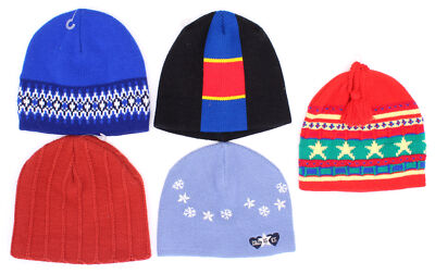 Variety Knit Graphic Jr Hats (Variety Pack Of 5)
