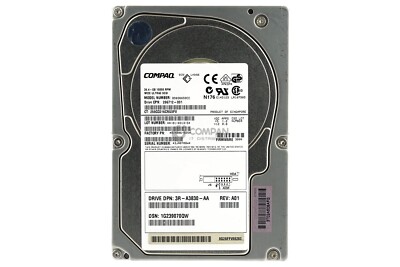 a®iel 286712-001 HP HDD 36.4GB 10K ULTRA3 SCSI 3.5