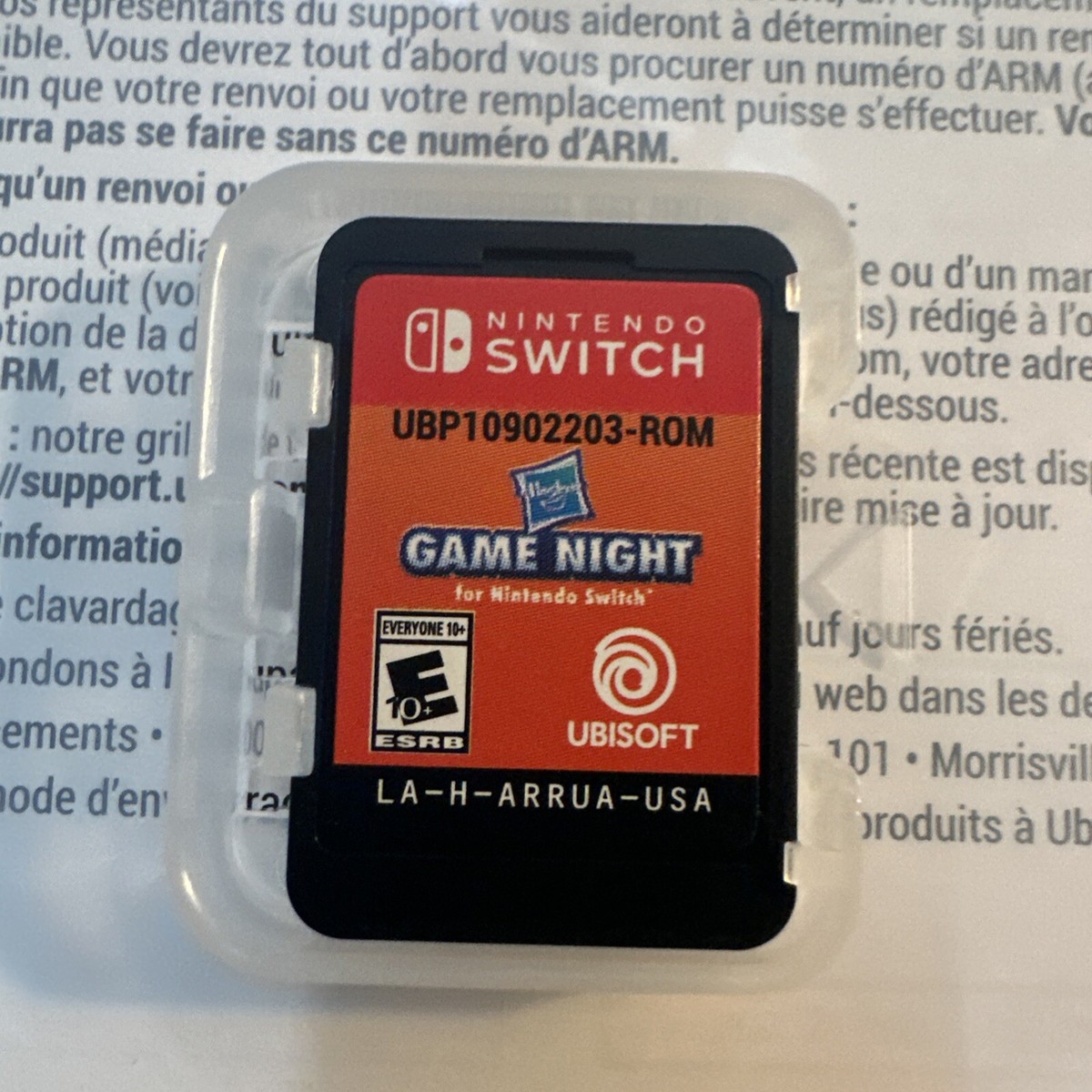 Hasbro Game Night Pour Nintendo Switch - Inclut Monopoly, Risk Et Trivial Pursuit, Neuf Sous Blister