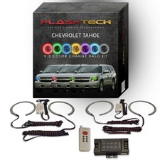 RGB Multi Color LED Halo kit with RF Remote for 07-13 Chevrolet Tahoe Headlights
