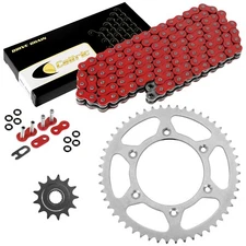 Red O-Ring Drive Chain & Sprocket Kit for Honda CR125R 1987-2003